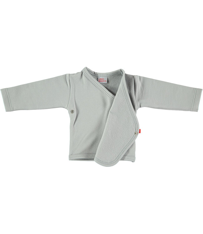 Baby trui overslag wit katoen - maat 50