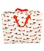 Big storage bag recycled plastic 55cm Sausage dogs