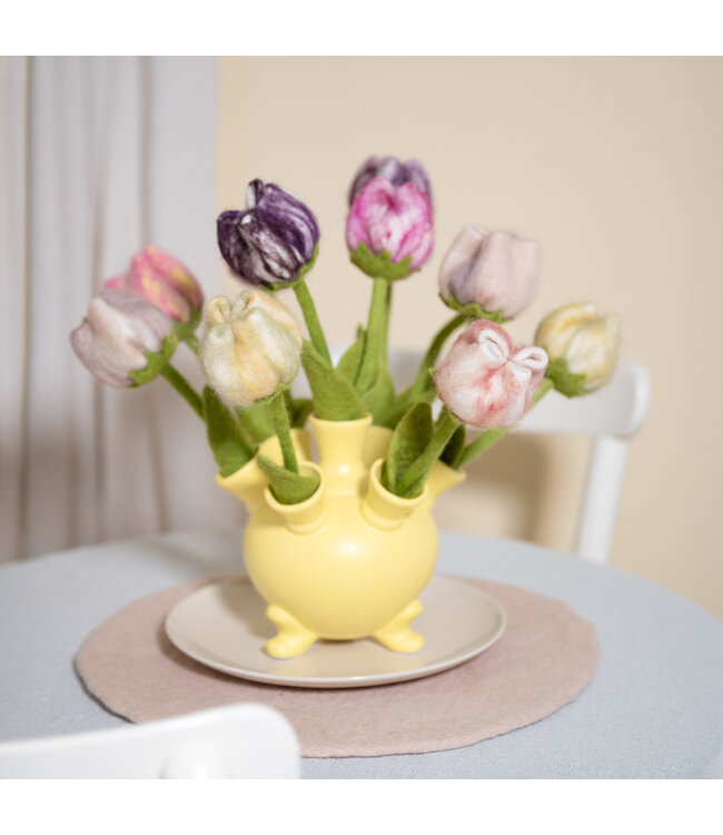 Vilten tulp lengte 38 cm -  Soft Colours