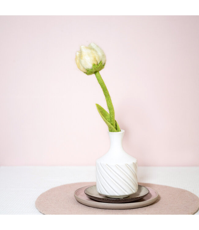 Vilten tulp lengte 38 cm -  Soft Colours