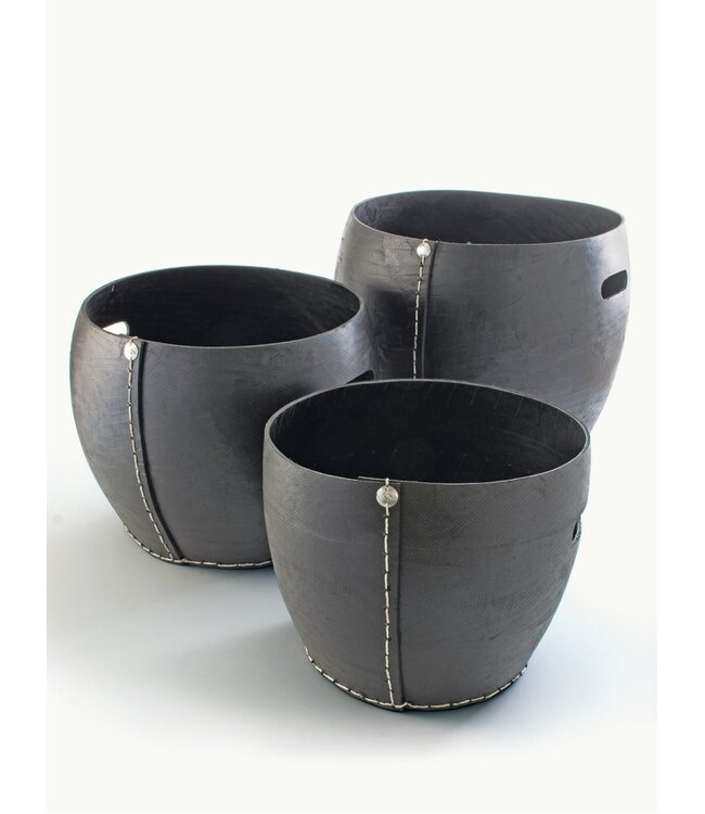 Rubber recycled baskets round - in 3 sizes