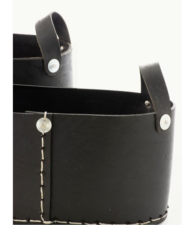 Balcony basket recycled rubber L40 x W15 x H17cm/ L44 x B20 x H17