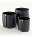 Rubber recycled flower pot straight - available in 3 sizes