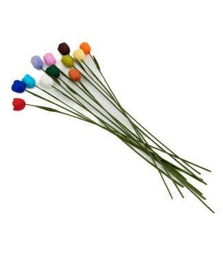 Olino Silk flowers multicolour 32 cm- 12 pieces