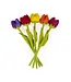 Felt tulip - length 38 cm - multicolour assorti