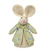 Felt egg warmer - Easter decoration - bunny with flowercoat