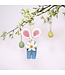 Felt hanger Easter rabbit - with daisy - div. kleuren