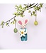 Felt hanger Easter rabbit - with daisy - div. kleuren