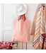Schoudertas - shopper roze katoen  - L44 x B14 x H45 cm