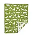Klippan Cot blanket Forest cotton green-white 90x70cm