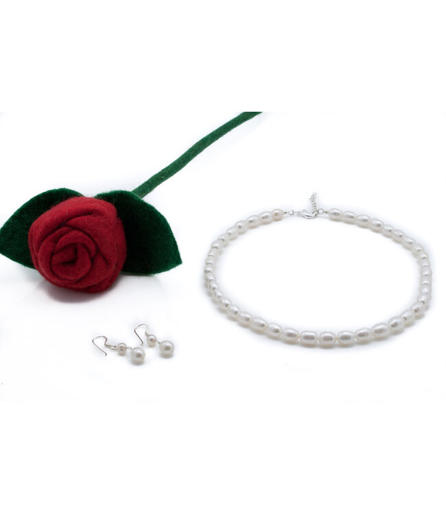 Sweet river pearl necklace 25 cm