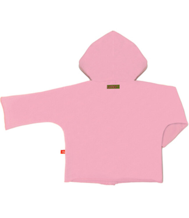 Baby jacket organic sweatshirt pink 74-80