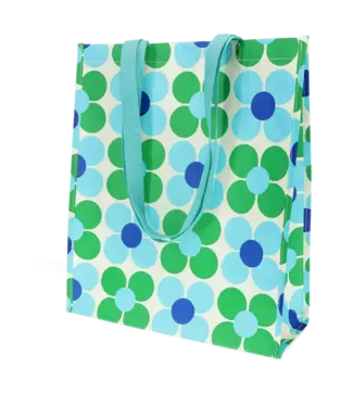 Rex London Shopper recycled plastic retro Daisy - green blue
