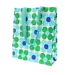 Shopper recycled plastic 40x34cm Daisy - Madeliefjes in groen blauw