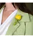 Vilten tulp corsage - 9 cm - multicolour assortiment
