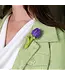 Vilten tulp corsage - 9 cm - multicolour assortiment