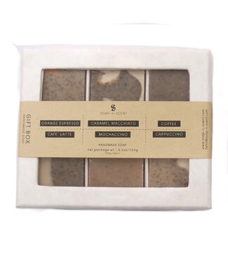 Soap-n-Scent Doosje met 6 zeepjes Coffee Time