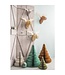 Papieren kerstboom 30 cm - zilver met glitter