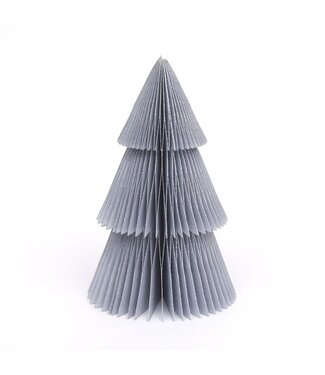 Only Natural Paper christmas tree - 30 cm - silver glitter