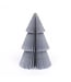 Paper christmas tree - 30 cm - silver glitter