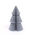 Papieren kerstboom 30 cm - zilver met glitter