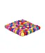 Felt coaster squared multicolour 20x20 cm - bright
