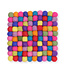 Felt coaster squared multicolour 20x20 cm - bright