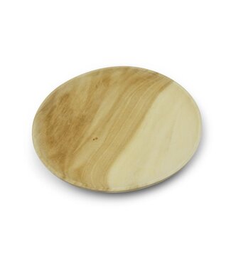 Kinta Wooden plate bleached 23 cm flat Kinta