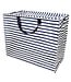 Big storage bag recycled plastic - Nautical stripes 55cm