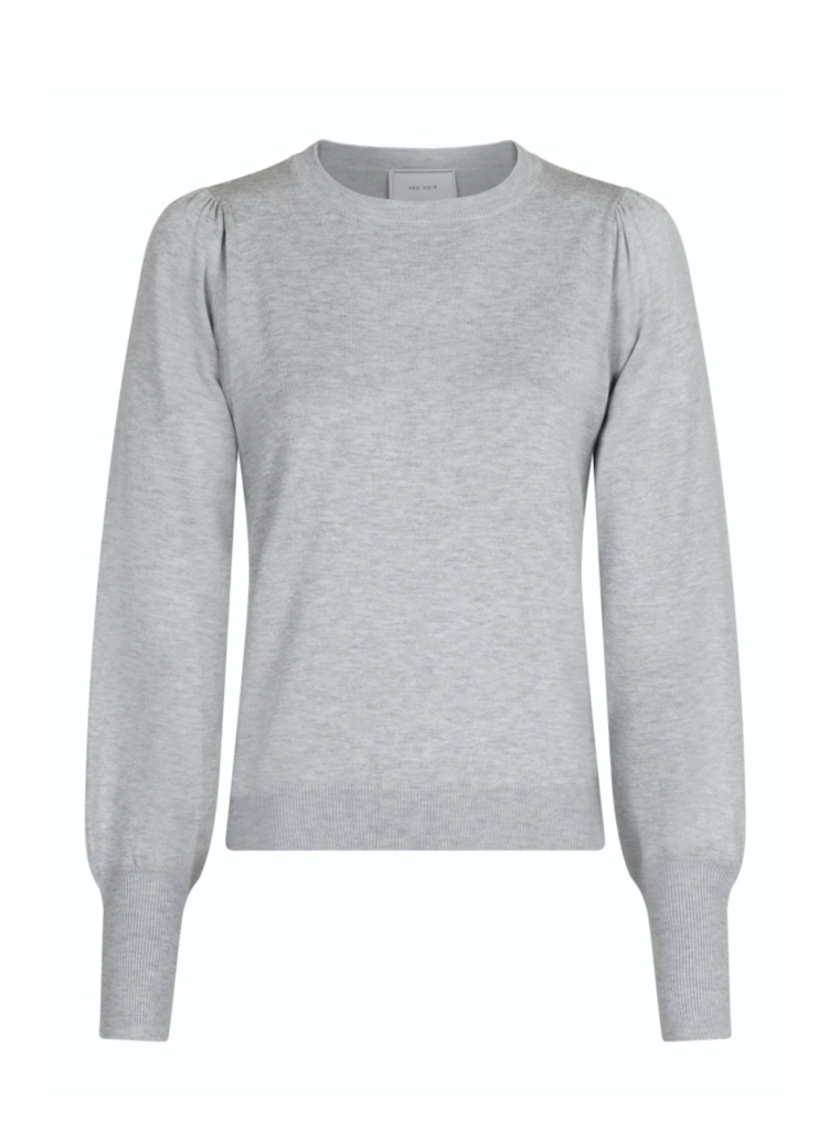 Magdalena Solid Knit Light Grey