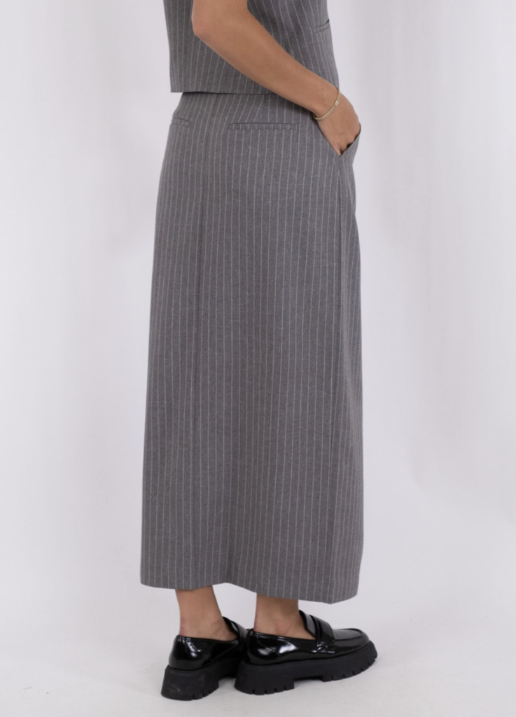 Leland Pinstripe Skirt