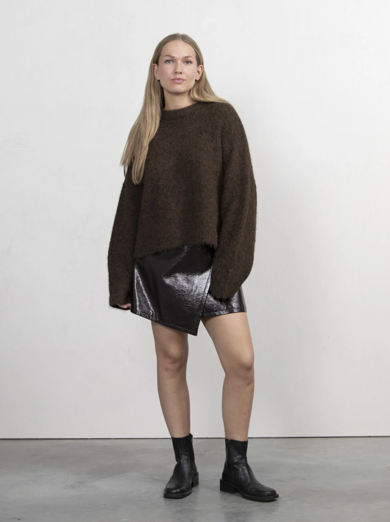 Avery Vegan Leather Mini Skirt