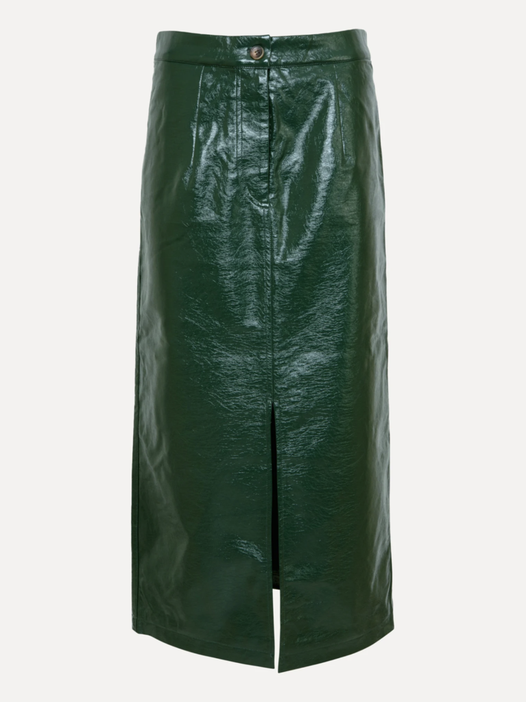 Alexia Midi Vegan Leather Skirt