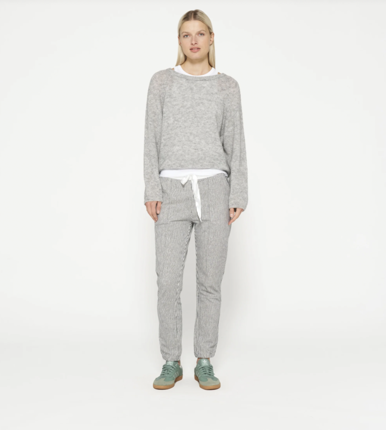 Thin Knit Sweater Light Grey
