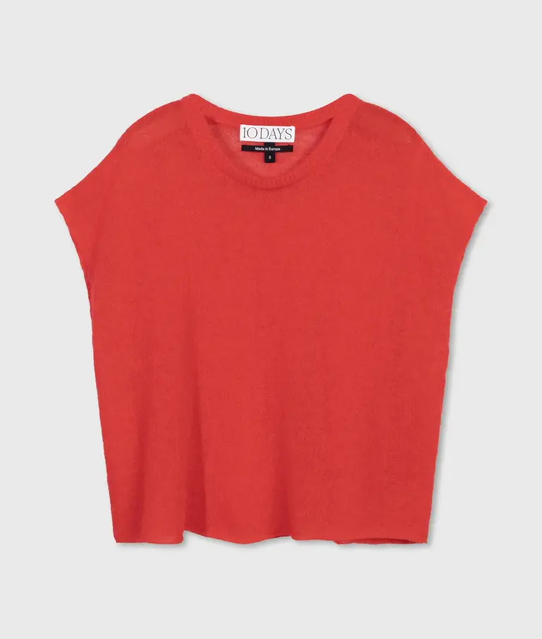 Tee Thin Knit Poppy Red