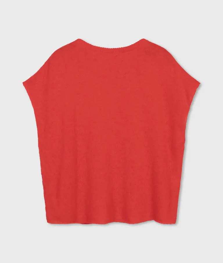 Tee Thin Knit Poppy Red