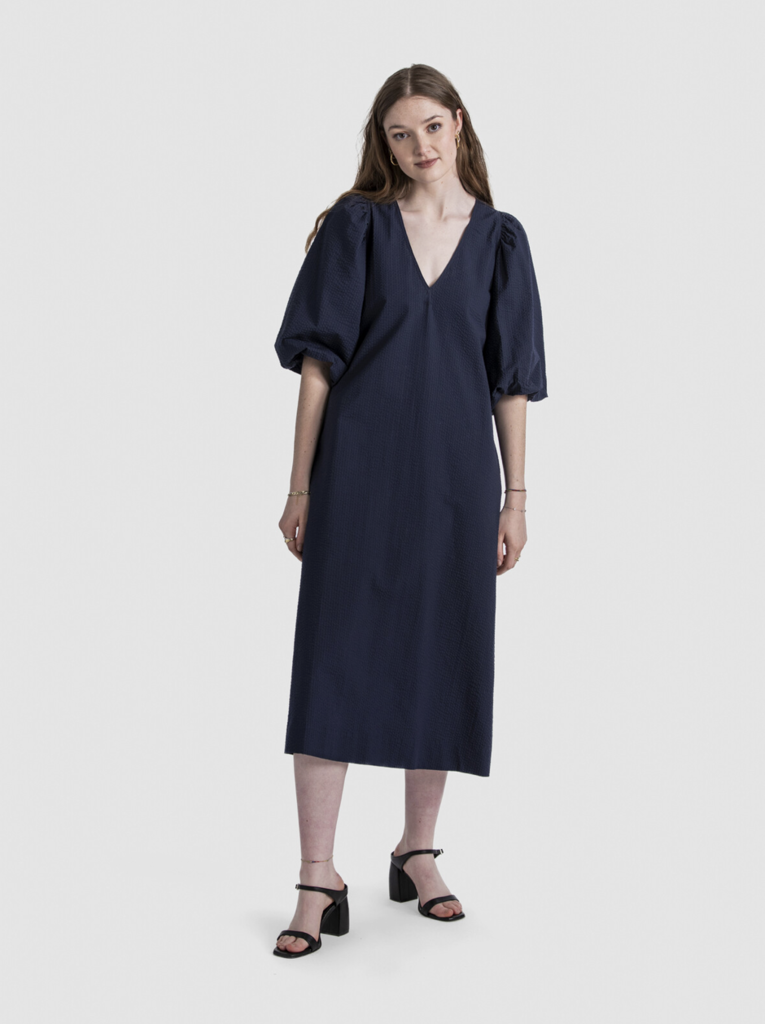 Paulie Long Dress Midnight Blue