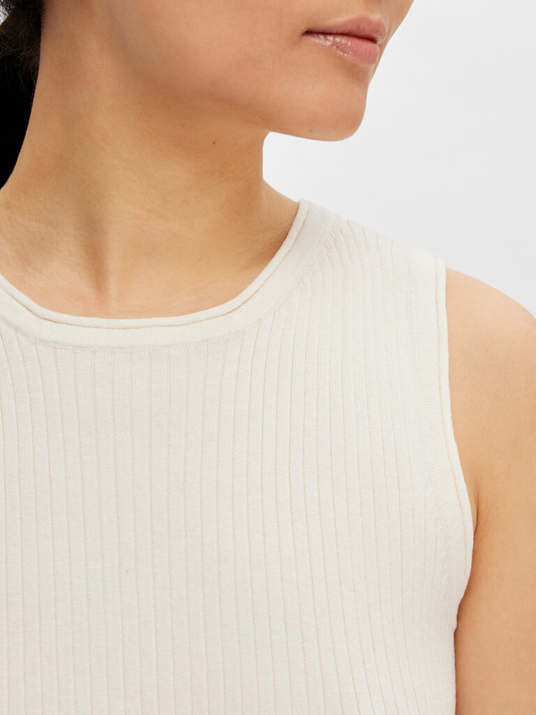 Lydia O-Neck Knit Top Birch