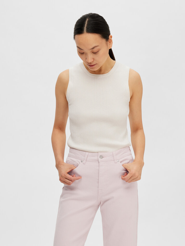 Lydia O-Neck Knit Top Birch