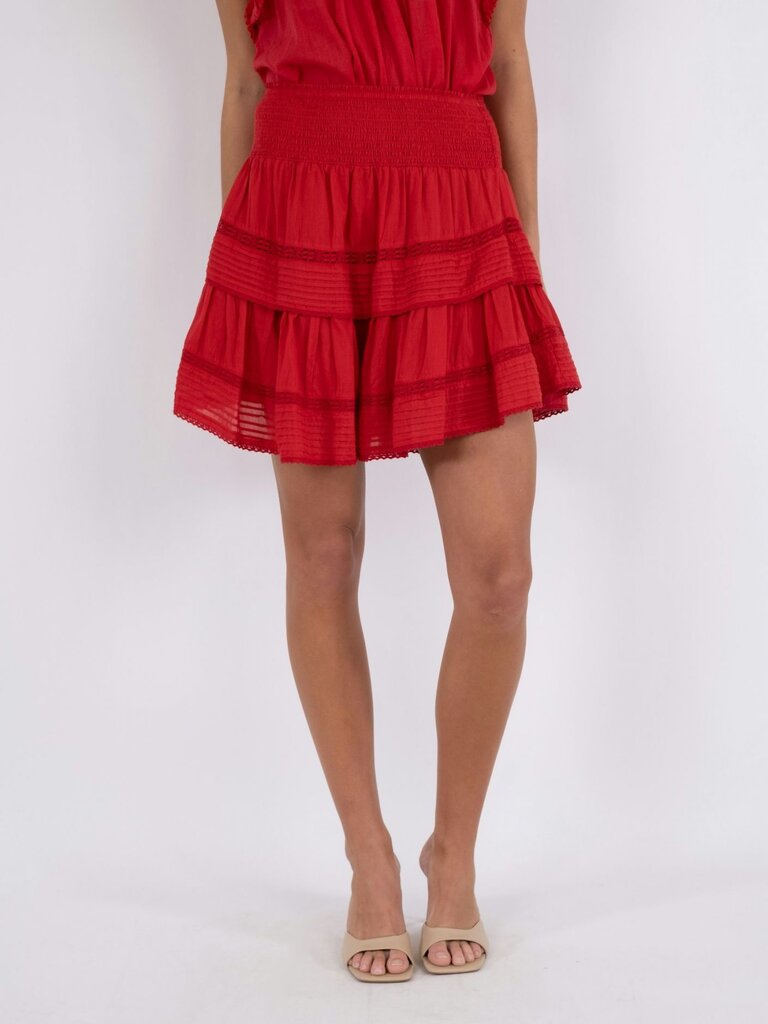 Kenia Voile Skirt Red