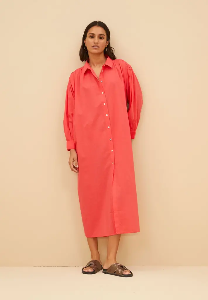 Shirt Dress Poppy Red