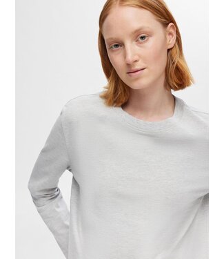 Essential Boxy LS T-shirt Light Grey Melange