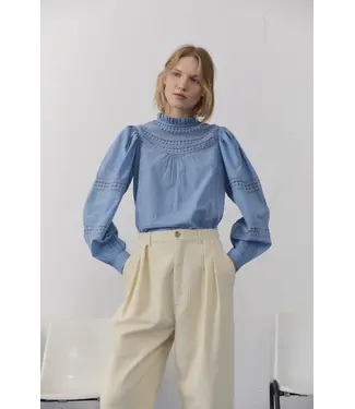 Paris Blouse Blue Allure