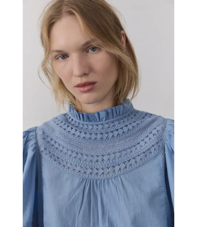Paris Blouse Blue Allure