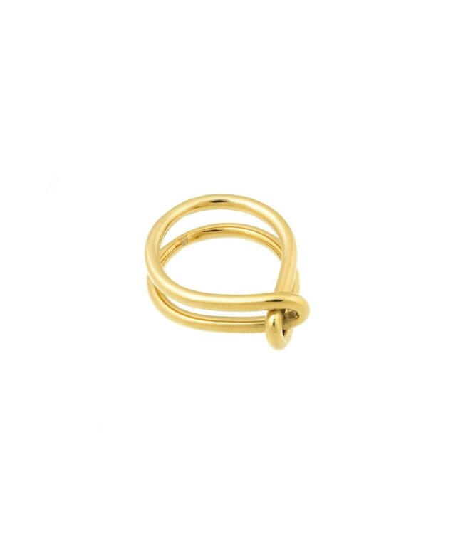 Bandhu Wire Ring Gold Plated