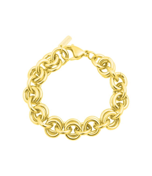 Bandhu Maliën Bracelet Gold Plated -19 cm