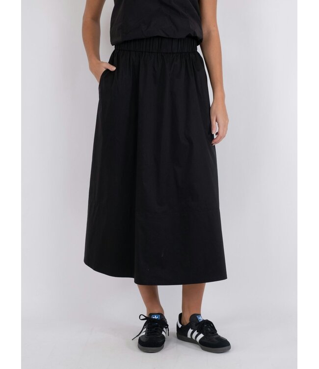 Yara Poplin Skirt Black