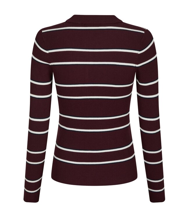 Jillan Polo Knit Blouse