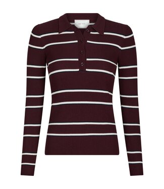 Jillan Polo Knit Blouse