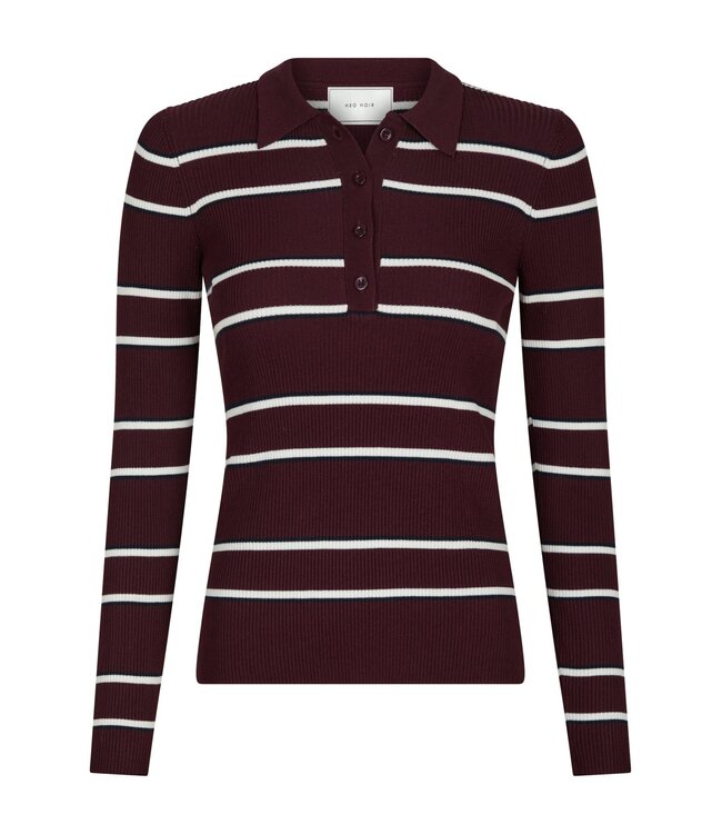 Jillan Polo Knit Blouse